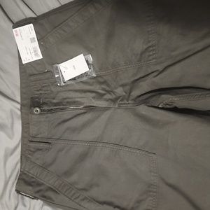 Uniqlo Olive Utility Work Pants